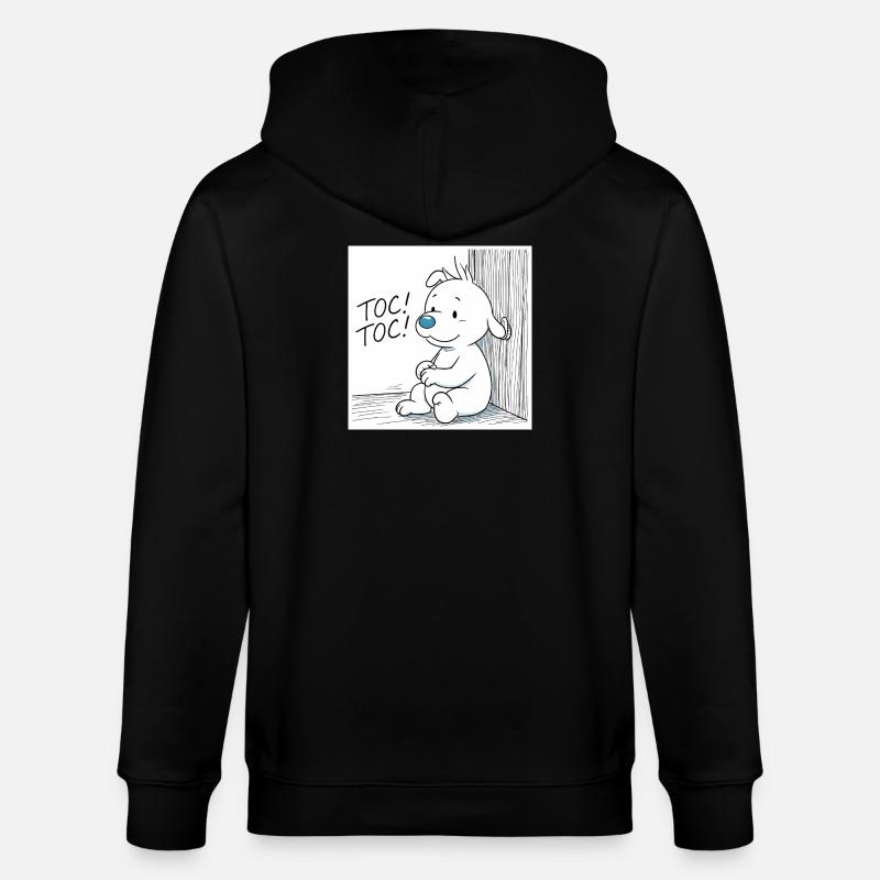 Idéfix Frappe Toc Toc Toc - Stanley/Stella Unisex Bio-Kapuzenjacke CULTIVATOR  - Schwarz