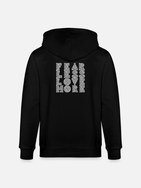 Elegant ornamental lettering - Stanley/Stella CULTIVATOR  Unisex Organic Hooded Jacket - black