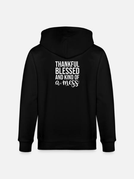 Gratitude and the Creation of Chaos - Stanley/Stella CULTIVATOR  Unisex Organic Hooded Jacket - black
