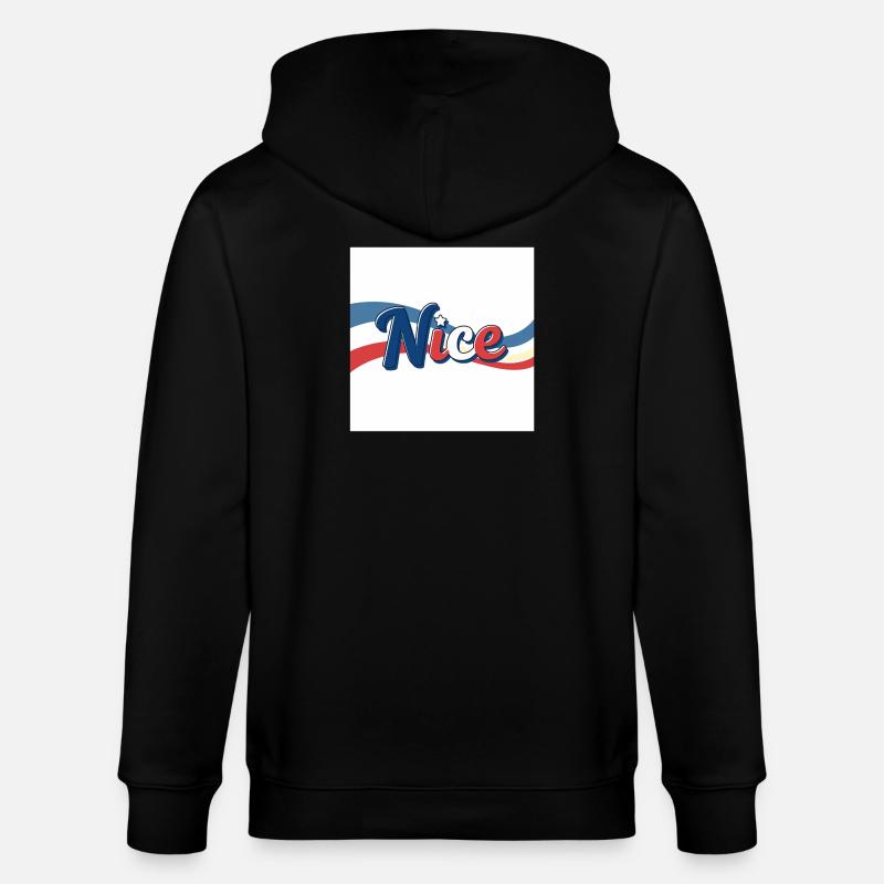 Joli souvenir à Nice - Veste à capuche bio CULTIVATOR Stanley/Stella Unisexe - noir
