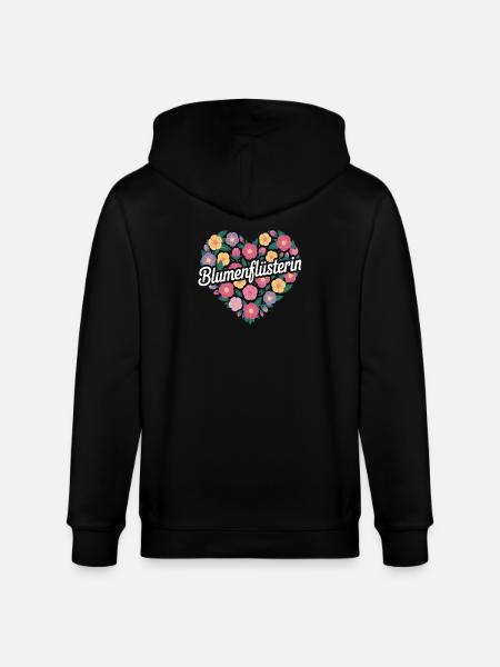Flower whisperer florist - Stanley/Stella CULTIVATOR Unisex Organic Hooded Jacket - black