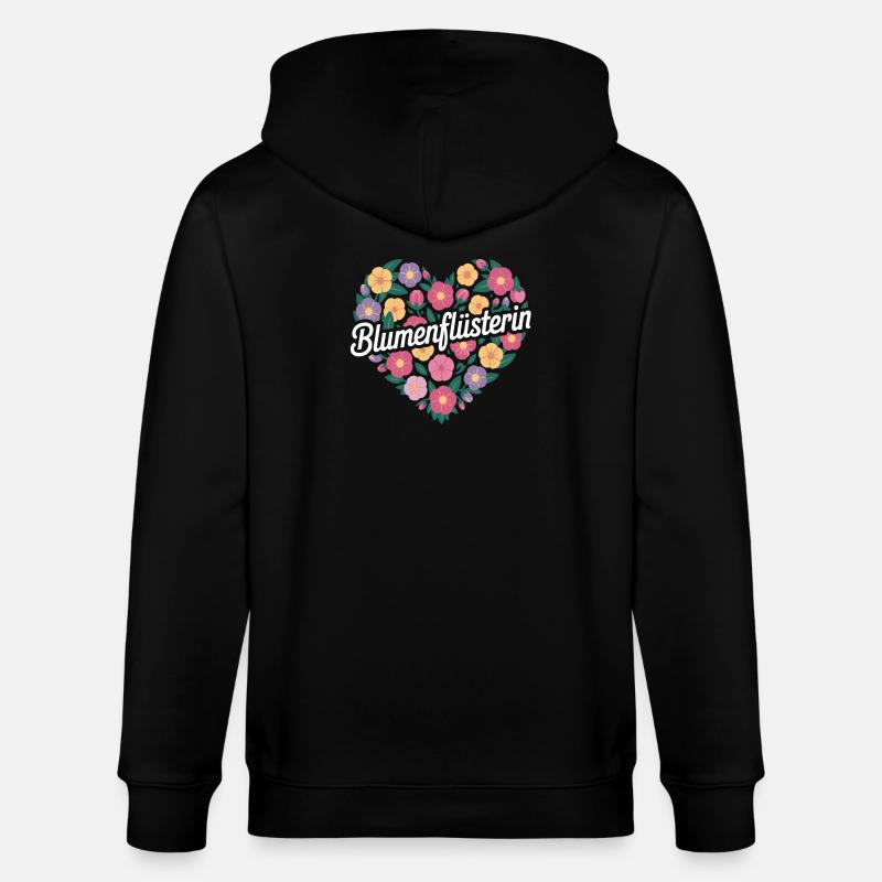Fleuriste chuchoteur de fleurs - Veste à capuche bio CULTIVATOR Stanley/Stella Unisexe - noir