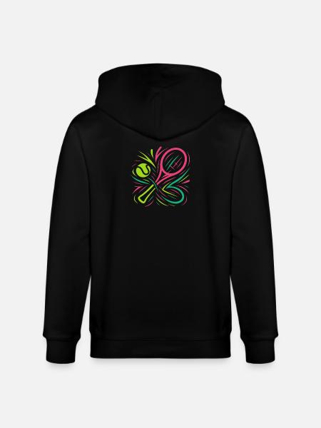 Neon Padel - Stanley/Stella CULTIVATOR Unisex Organic Hooded Jacket - black