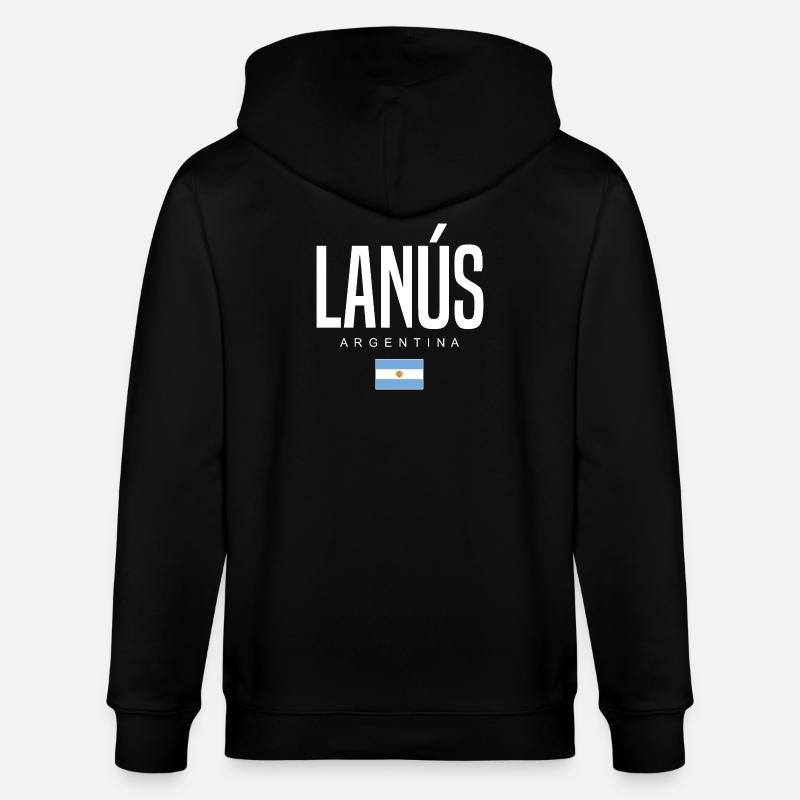 Lanús Argentinien Argentinier - Stanley/Stella Unisex Bio-Kapuzenjacke CULTIVATOR - Schwarz