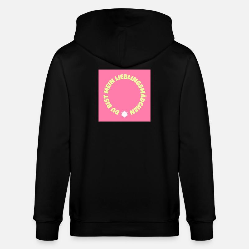 Du bist mein Lieblingsmädchen - Stanley/Stella Unisex Bio-Kapuzenjacke CULTIVATOR - Schwarz