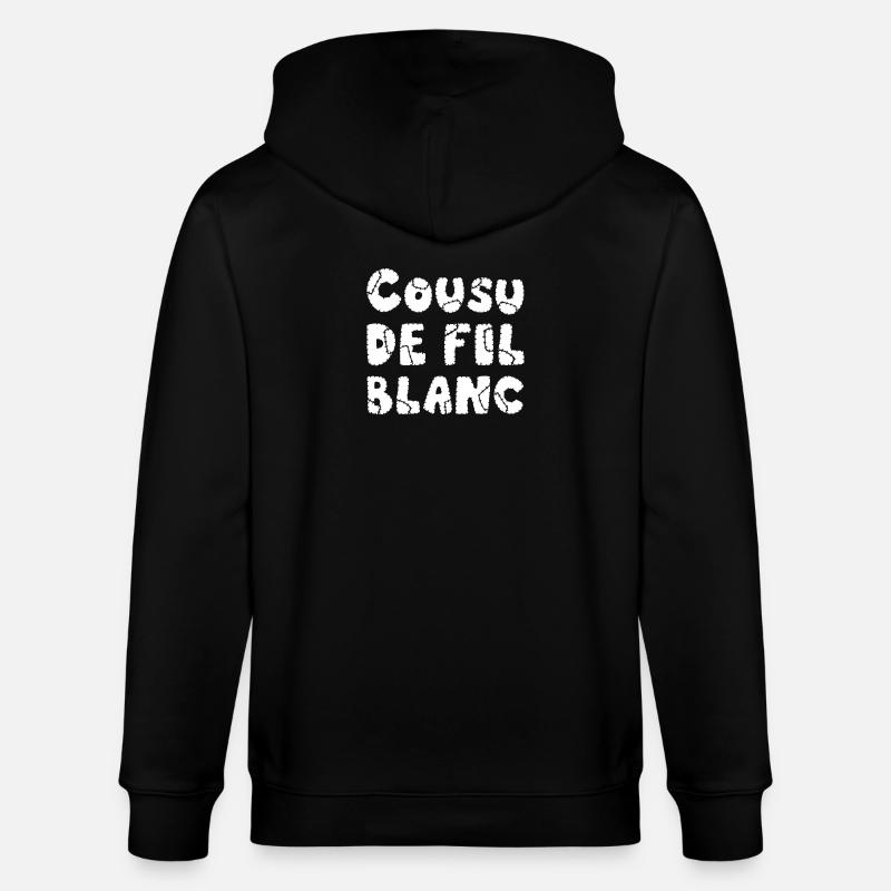 COUSU DE FIL BLANC !  - Veste à capuche bio CULTIVATOR Stanley/Stella Unisexe - noir