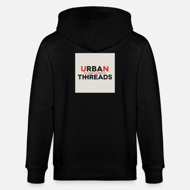Impression du logo Urban Threads - Veste à capuche bio CULTIVATOR Stanley/Stella Unisexe - noir