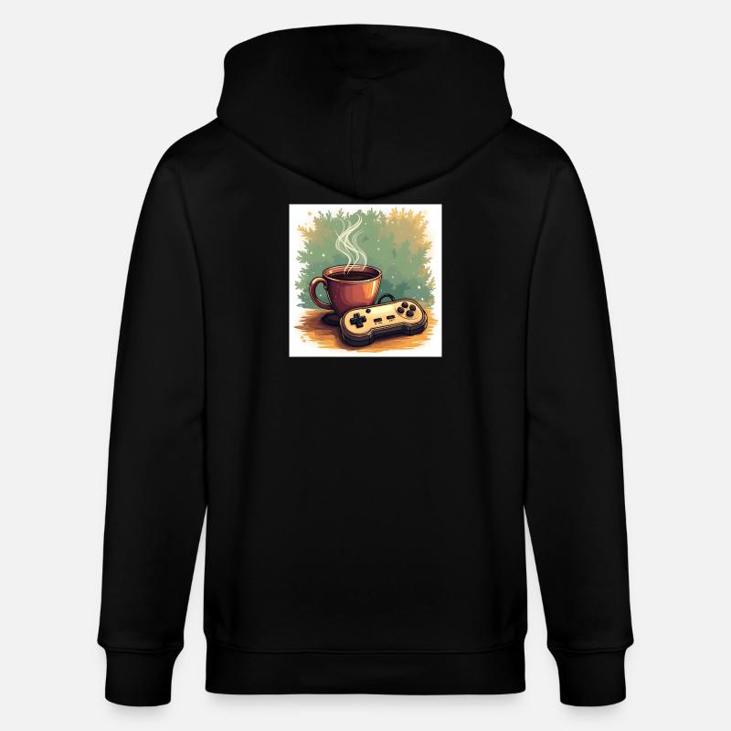 Caféine et campagnes - Veste à capuche bio CULTIVATOR Stanley/Stella Unisexe - noir