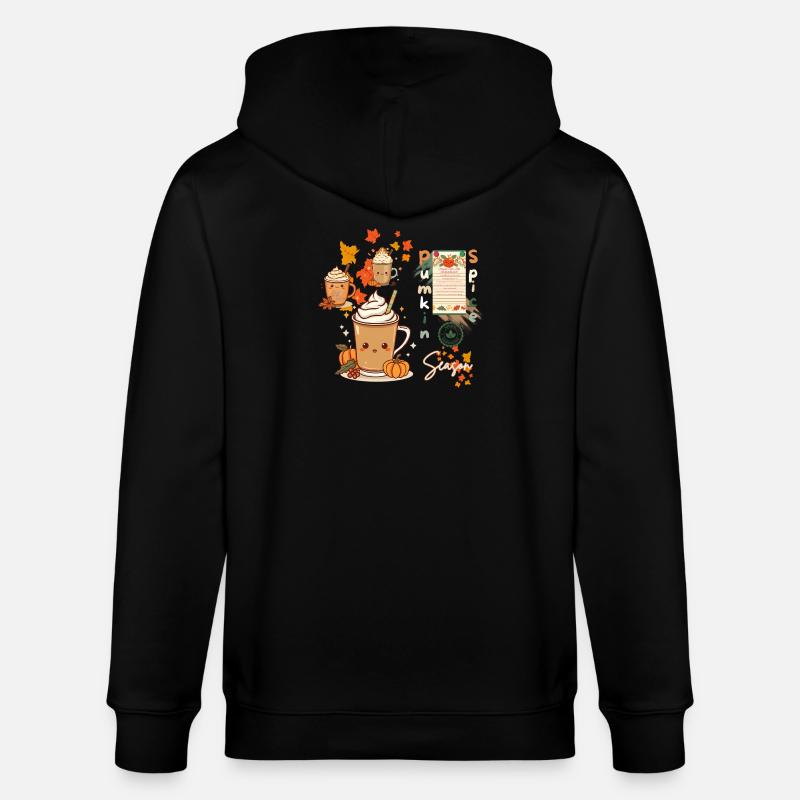 Saison des épices à la citrouille - Veste à capuche bio CULTIVATOR Stanley/Stella Unisexe - noir