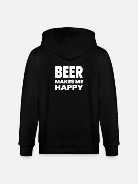 Bier - Stanley/Stella Unisex Bio-Kapuzenjacke CULTIVATOR - Schwarz