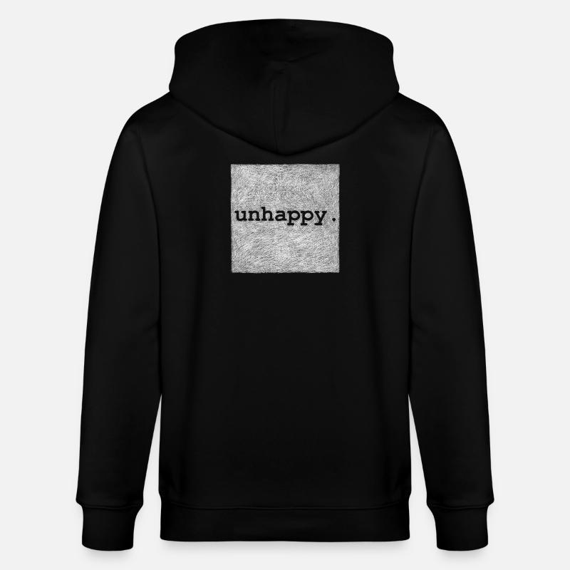 unhappy - White version - Veste à capuche bio CULTIVATOR Stanley/Stella Unisexe - noir