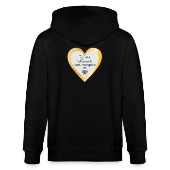 Goodbye Team - Stanley/Stella CULTIVATOR  Unisex Organic Hooded Jacket - black - Back - Anna (173cm)