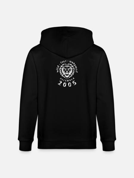 Wild, free & untamed since 12/2005 - Stanley/Stella CULTIVATOR  Unisex Organic Hooded Jacket - black