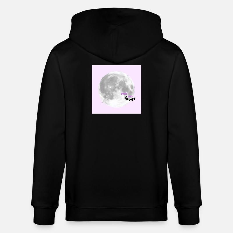 Moon Lover – Cute Pink Aesthetic Design 🌕💗✨🌸 - Stanley/Stella Unisex Bio-Kapuzenjacke CULTIVATOR  - Schwarz
