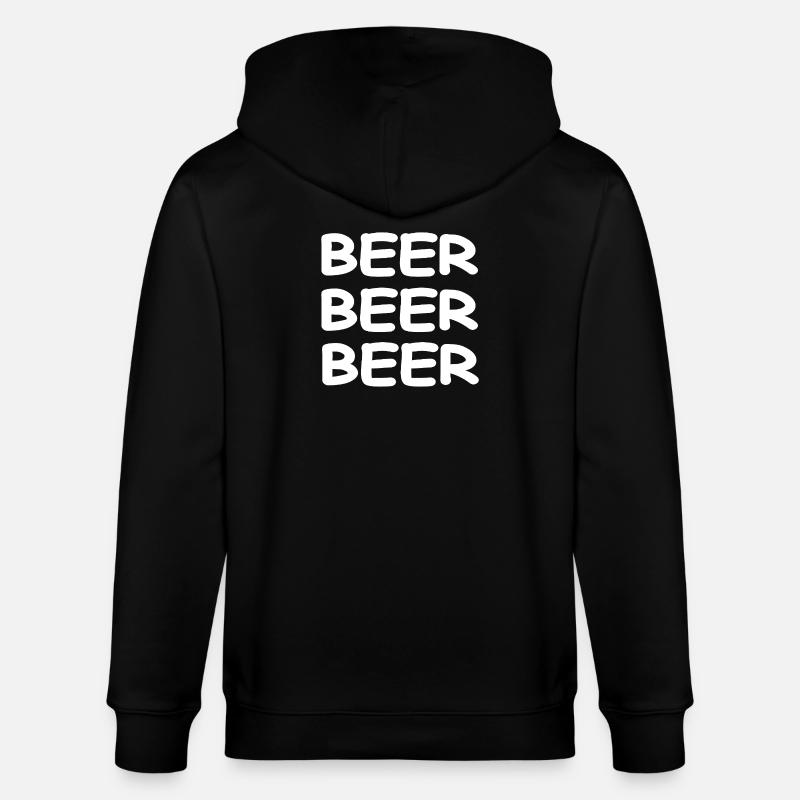 Bier - Stanley/Stella Unisex Bio-Kapuzenjacke CULTIVATOR  - Schwarz