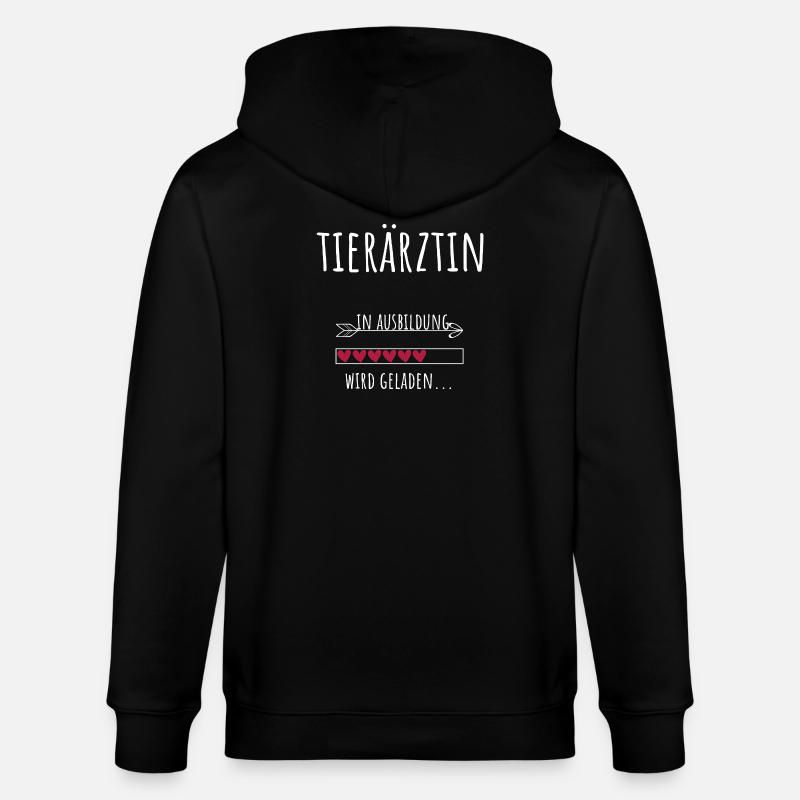 Tiermedizin Studium Beruf Ausbildung Tierärztin - Stanley/Stella Unisex Bio-Kapuzenjacke CULTIVATOR  - Schwarz