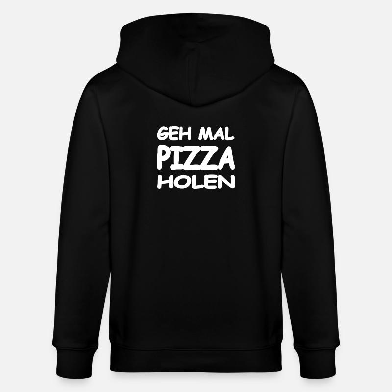Pizza - Stanley/Stella Unisex Bio-Kapuzenjacke CULTIVATOR  - Schwarz