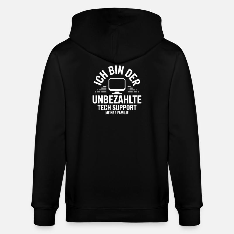 Support technique familial non rémunéré - Veste à capuche bio CULTIVATOR Stanley/Stella Unisexe - noir
