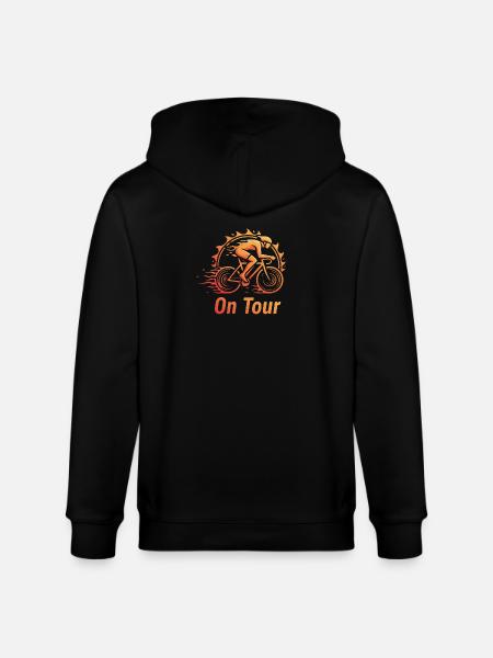 Cyclists On Tour - Stanley/Stella CULTIVATOR Unisex Organic Hooded Jacket - black