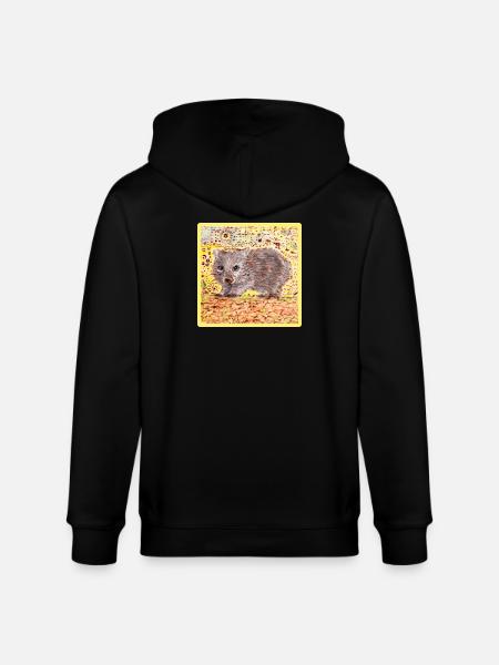 Wombat - Stanley/Stella CULTIVATOR Unisex Organic Hooded Jacket - black