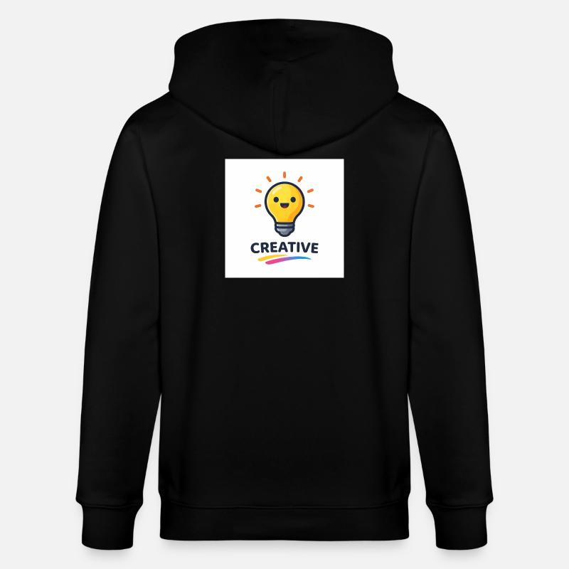 Conception créative d’éclairs lumineux - Veste à capuche bio CULTIVATOR Stanley/Stella Unisexe - noir