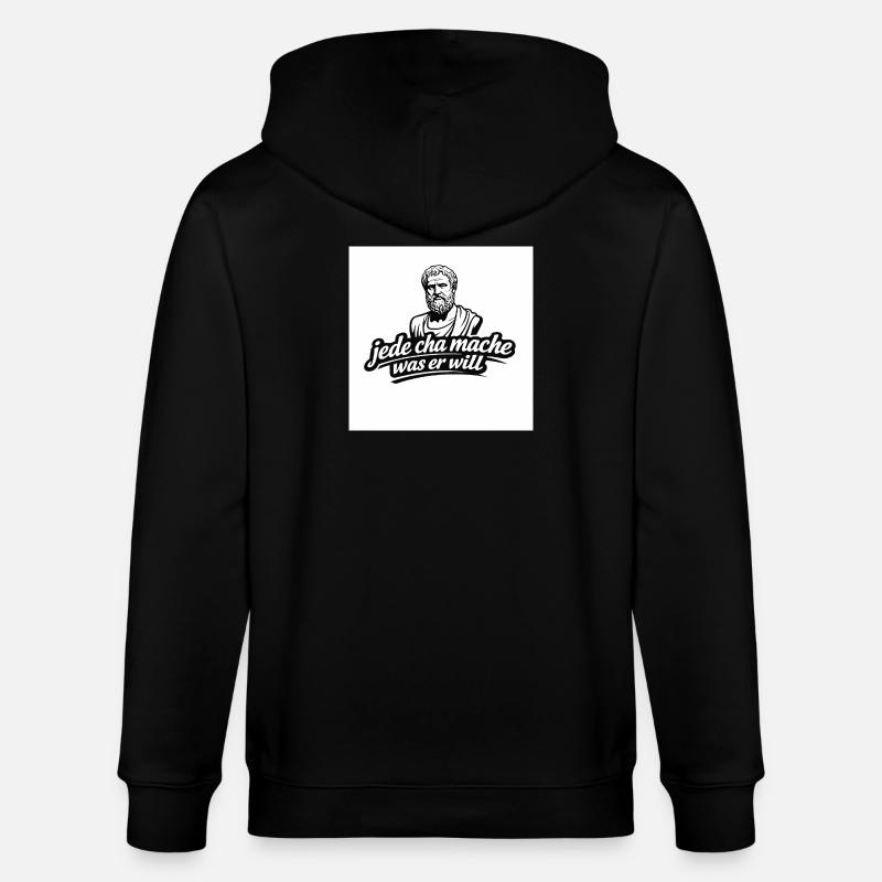Jede Cha Mache Was Er Will - Stanley/Stella Unisex Bio-Kapuzenjacke CULTIVATOR  - Schwarz