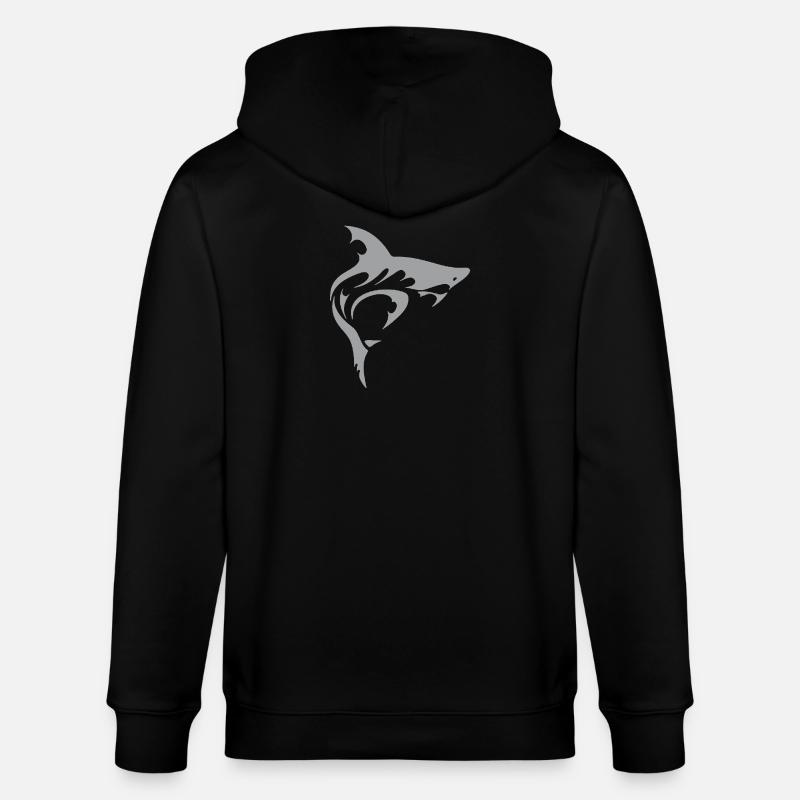 Requin - Veste à capuche bio CULTIVATOR Stanley/Stella Unisexe - noir