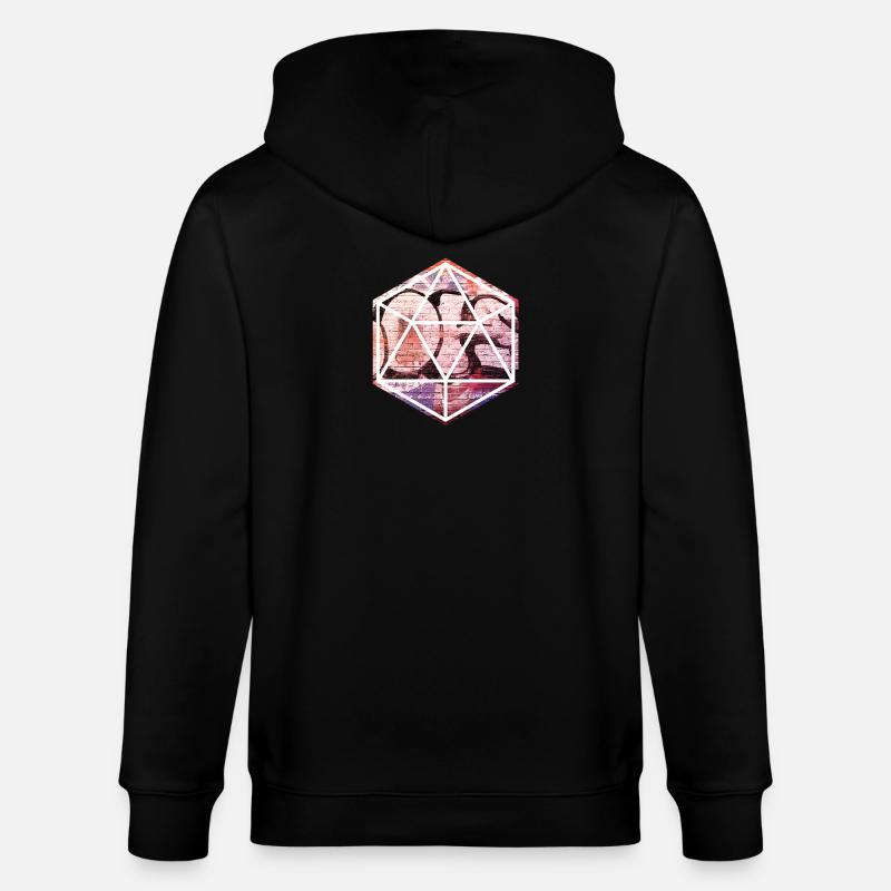 Prisme de graffiti géométrique - Veste à capuche bio CULTIVATOR Stanley/Stella Unisexe - noir