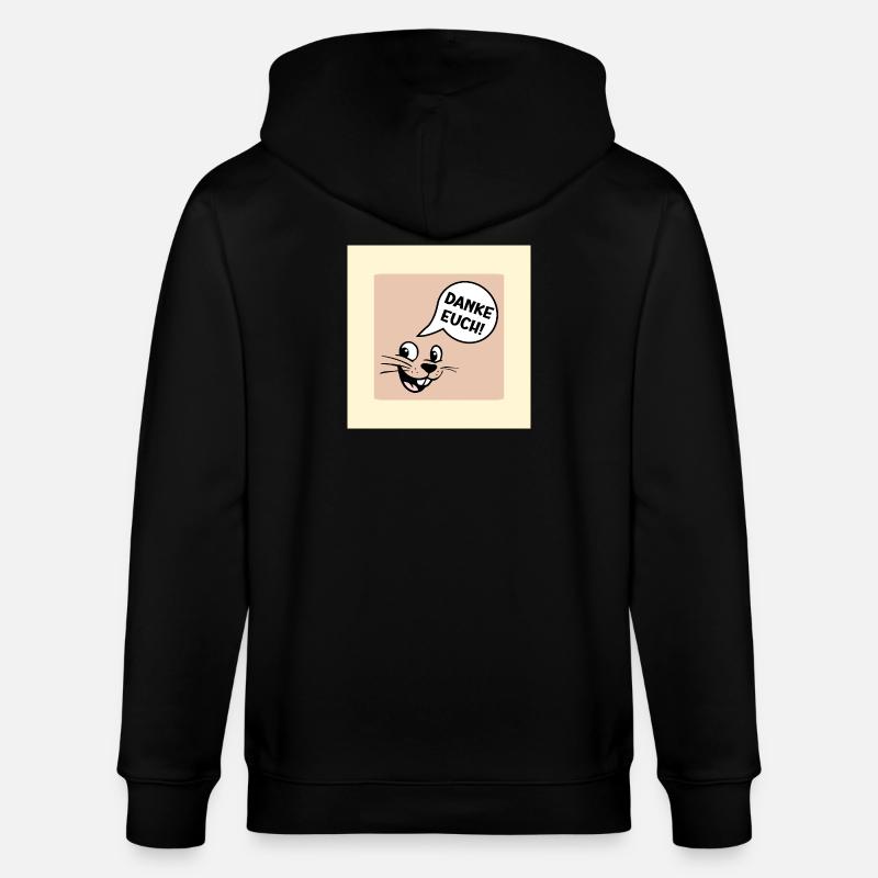 Danke Euch Abschied - Stanley/Stella Unisex Bio-Kapuzenjacke CULTIVATOR  - Schwarz