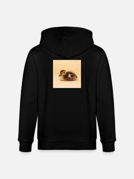 Poussin doré sur fond crème - Veste à capuche bio CULTIVATOR Stanley/Stella Unisexe - noir