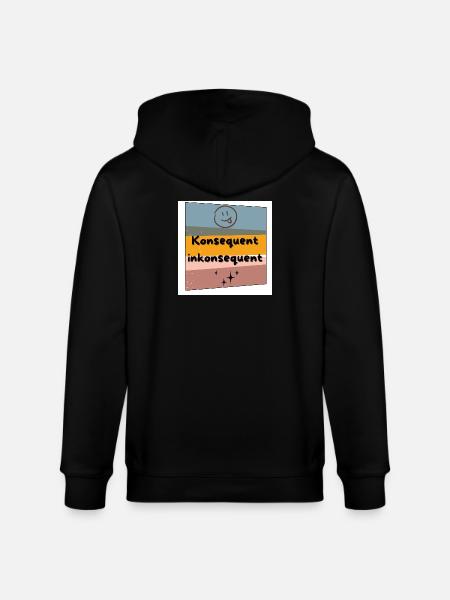 Konsequent inkonsequent Farbkontrast - Stanley/Stella Unisex Bio-Kapuzenjacke CULTIVATOR - Schwarz