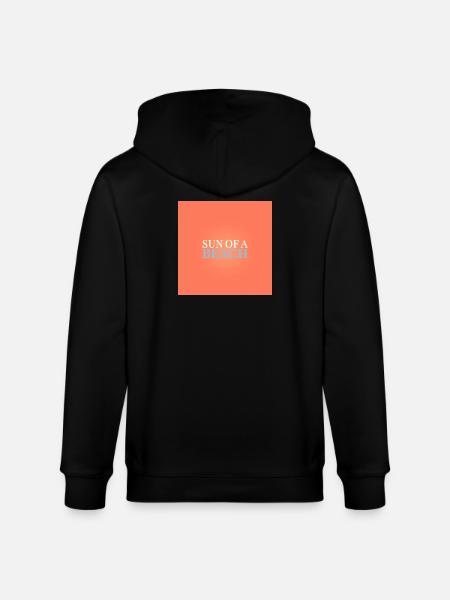 Soleil d’une plage – Style estival espiègle - Veste à capuche bio CULTIVATOR Stanley/Stella Unisexe - noir