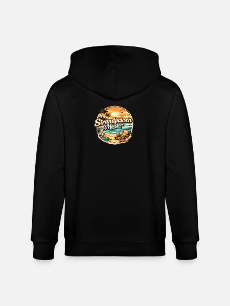 Beach Breaks Master Rétro - Veste à capuche bio CULTIVATOR Stanley/Stella Unisexe - noir