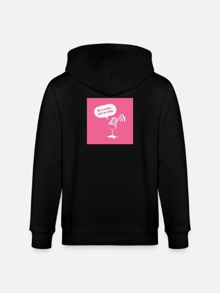Be a Voice, Not an Echo - Stanley/Stella CULTIVATOR  Unisex Organic Hooded Jacket - black
