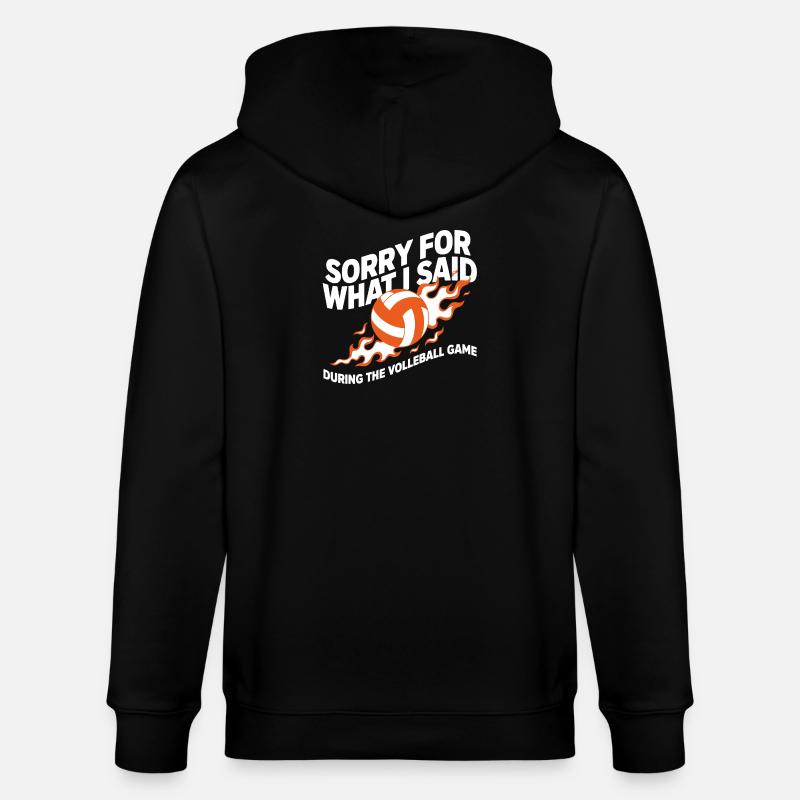 Citation du volley-ball de plage - Veste à capuche bio CULTIVATOR Stanley/Stella Unisexe - noir