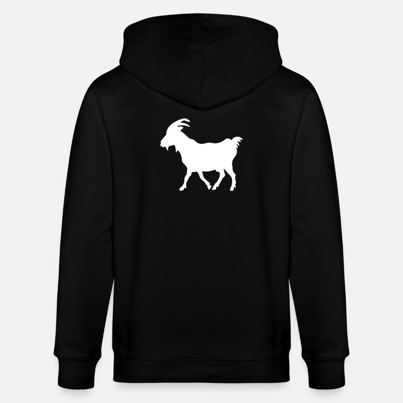 Blanc de chèvre - Veste à capuche bio CULTIVATOR Stanley/Stella Unisexe - noir