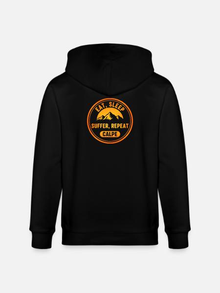 Eat Sleep Suffer Repeat Calpe - Stanley/Stella CULTIVATOR Unisex Organic Hooded Jacket - black