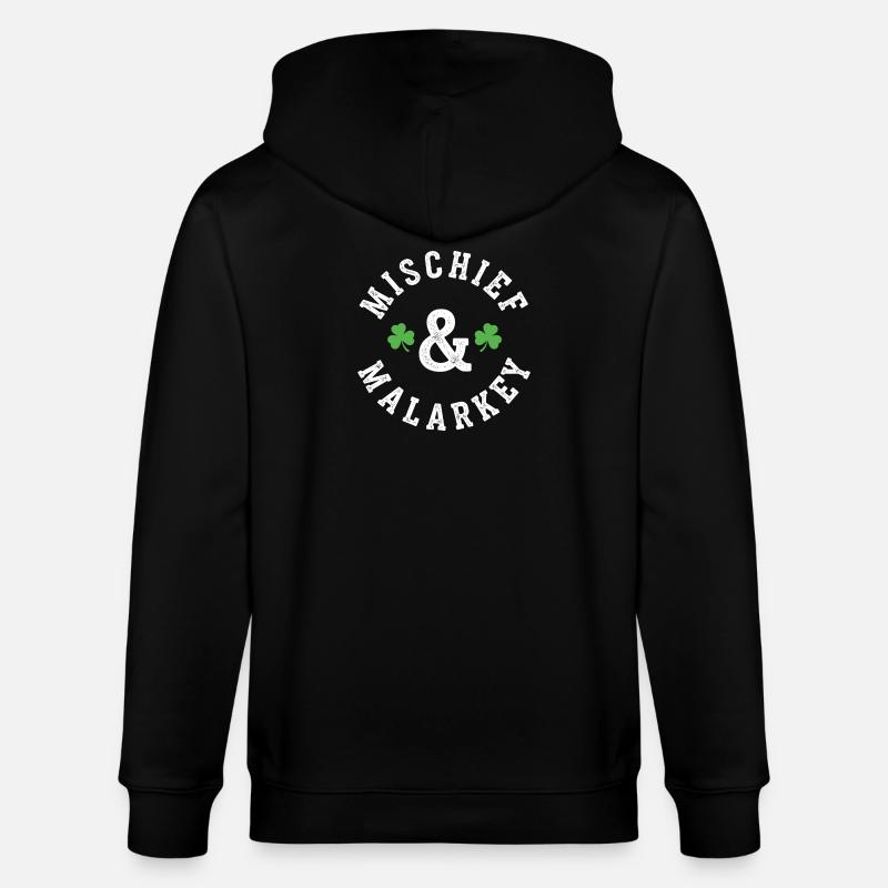 Mischief & Malarkey Shamrock Logo - Veste à capuche bio CULTIVATOR Stanley/Stella Unisexe - noir
