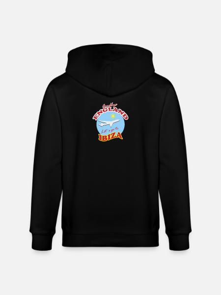 Farvel England Lad os tage til Ibiza - Stanley/Stella økologisk unisex-hættejakke CULTIVATOR  - sort