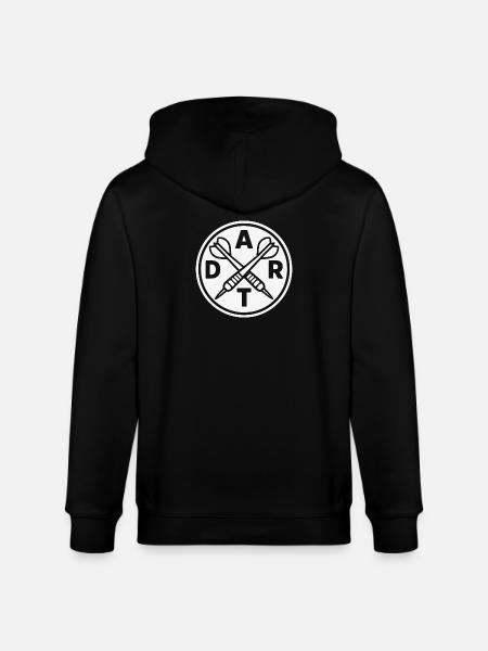 DART Logo Arrows Sport Outfit - Stanley/Stella CULTIVATOR Unisex Organic Hooded Jacket - black