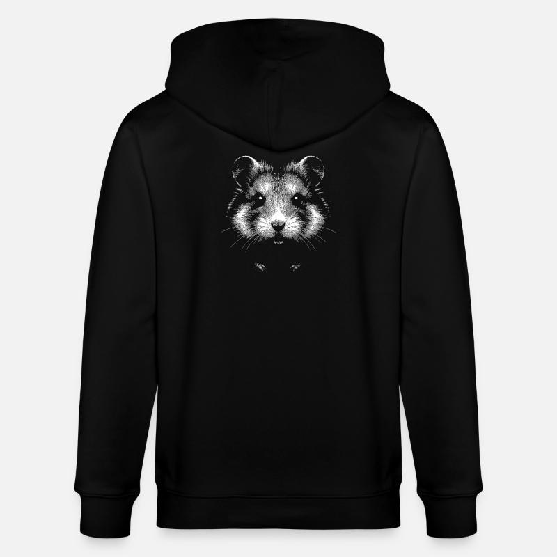Feldhamster - Stanley/Stella Unisex Bio-Kapuzenjacke CULTIVATOR  - Schwarz