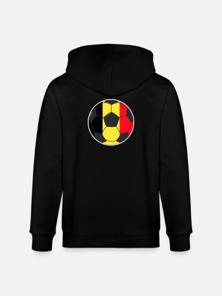 Football - Team Belgium - Stanley/Stella CULTIVATOR  Unisex Organic Hooded Jacket - black