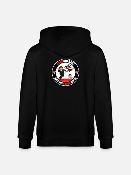 The Antifa Witch - Police - Stanley/Stella CULTIVATOR Unisex Organic Hooded Jacket - black