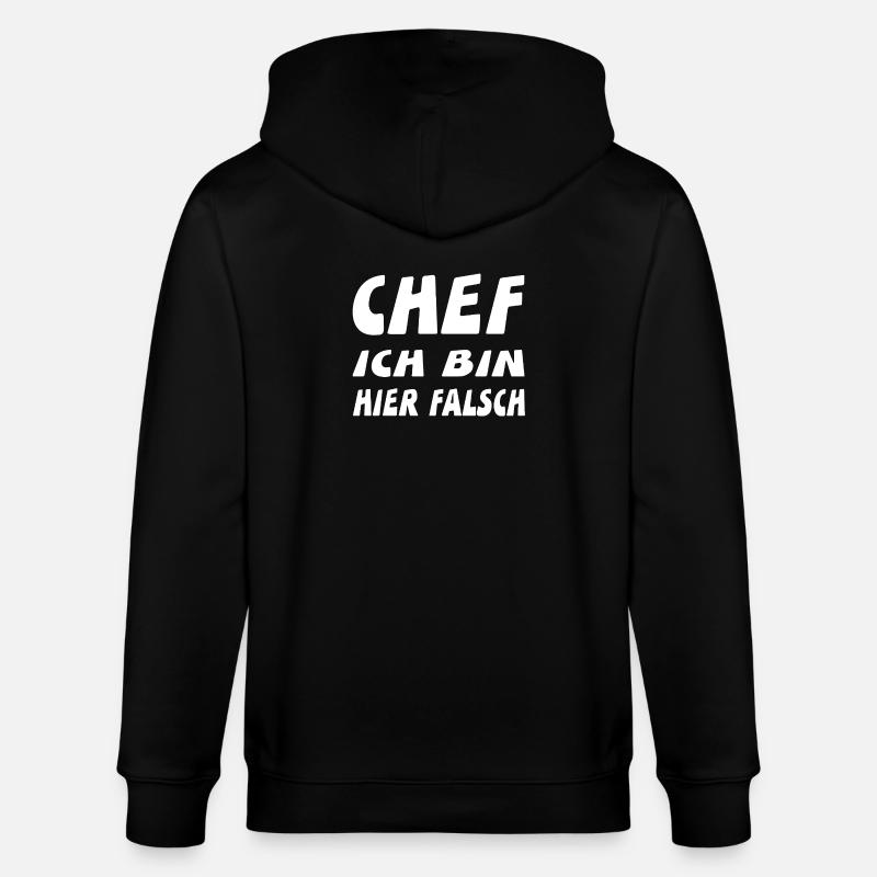 Chef - Stanley/Stella Unisex Bio-Kapuzenjacke CULTIVATOR  - Schwarz