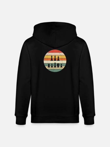 Chess Player Humor Chess Gift - Stanley/Stella CULTIVATOR  Unisex Organic Hooded Jacket - black