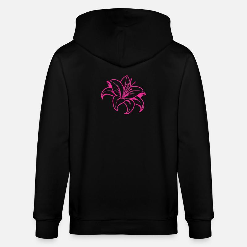 Fleur de lys - Veste à capuche bio CULTIVATOR Stanley/Stella Unisexe - noir
