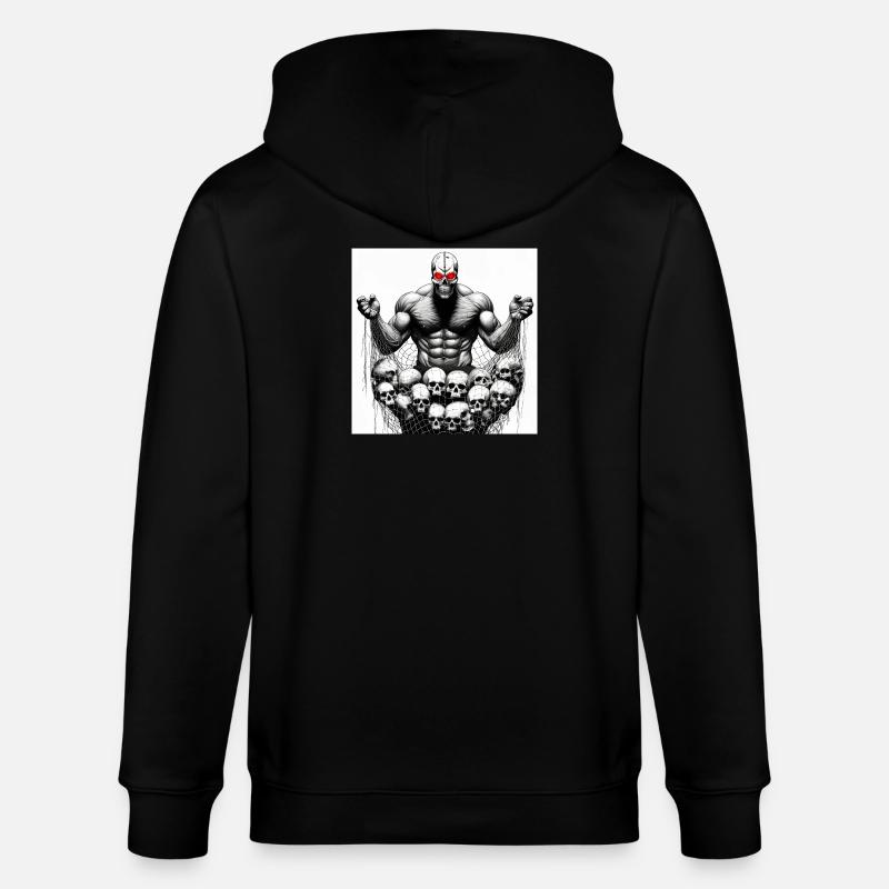Muscular Net Schädel - Stanley/Stella Unisex Bio-Kapuzenjacke CULTIVATOR  - Schwarz