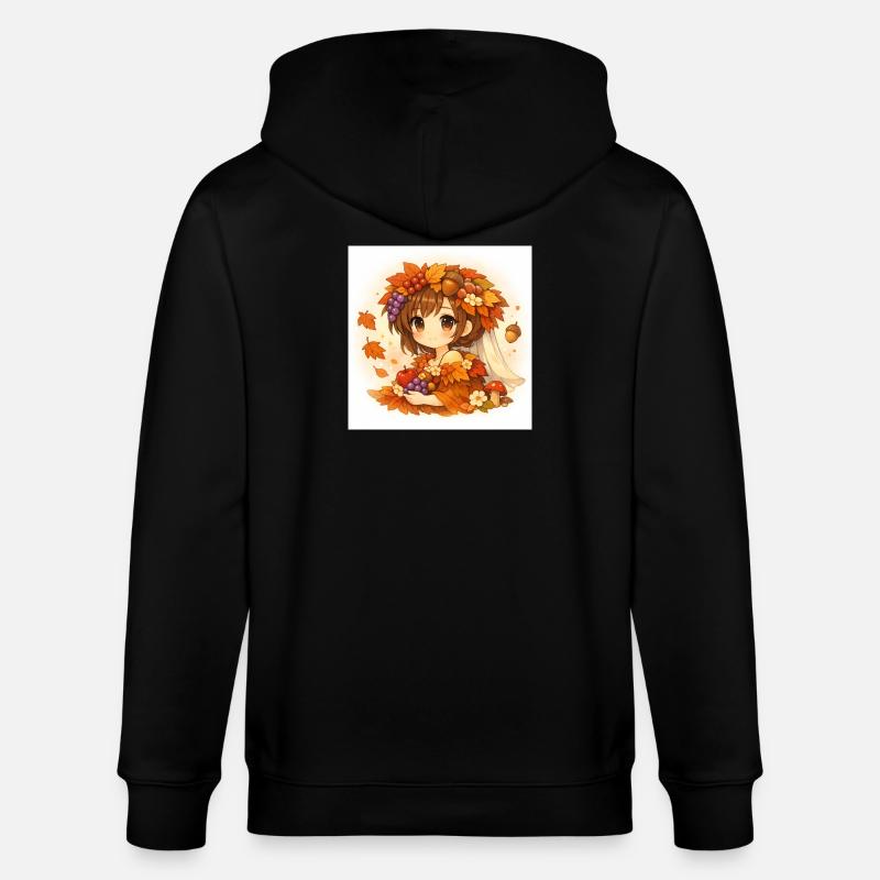 Mariée d automne  - Veste à capuche bio CULTIVATOR Stanley/Stella Unisexe - noir