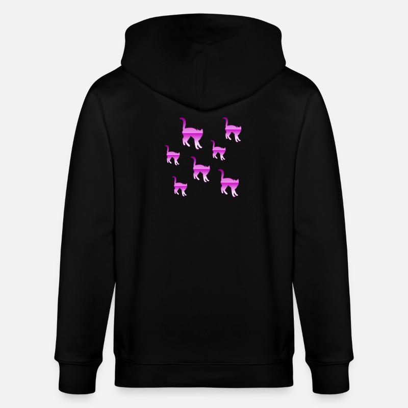 félin - Veste à capuche bio CULTIVATOR Stanley/Stella Unisexe - noir