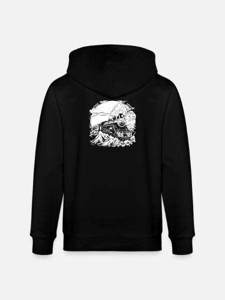 Chemin de fer - Veste à capuche bio CULTIVATOR Stanley/Stella Unisexe - noir